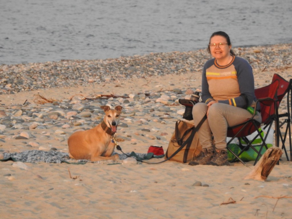 Awaiting the sunset at Lake Superior